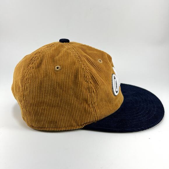 OL Reign Golden Crown Corduroy Hat Blue Khaki Strapback Soccer Seattle Be Bold - Picture 2 of 7